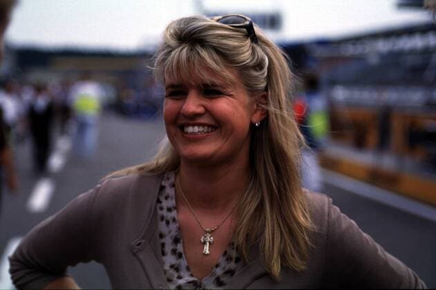 Motorsport, Formel 1, Ehefrauen der Ikonen - Archivbilder Corinna fröhlich Motorsport Grand Prix Großer Preis von Deutschland Hockenheimring, Formel 1, 1997 Porträt Hockenheim Ring Hockenheim Freude,