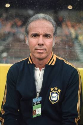 Der brasilianische Trainer Mario Zagalo, als Spieler zweifacher Weltmeister 1958 und 1962 Fußball WM Herren Weltmeisterschaft 1974, kleines Finale, Spiel um Platz 3, Brasilien - Polen 0:1,Nationalmannschaft Einzelbild Olympiastadion München