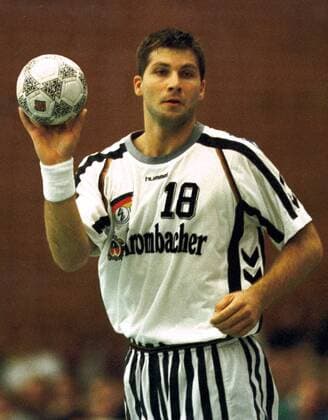 Handball-Nationalspieler Daniel Stephan in Aktion - close Handball Herren Handball Nationalmannschaft Deutschland Einzelbild Berlin