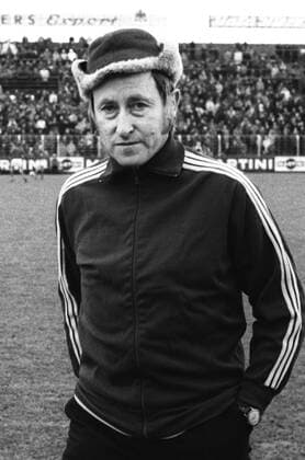 Der Bundesligatrainer Rudi Gutendorf 1971 Fußball 1. BL Herren 1. Bundesliga, Saison 1970 71, Kickers Offenbach Einzelbild