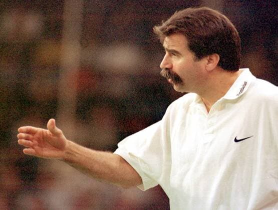Deutschlands Trainer Heiner Brand Handball Länderspiel Herren Handball Super-Cup 1998, Supercup, Frankreich - Deutschland 18:19, Nationalmannschaft Einzelbild Schleyerhalle Stuttgart