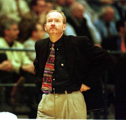 Bundestrainer Bernd Motte am Spielfeldrand Basketball WM Damen Weltmeisterschaft 1998, Nationalmannschaft Deutschland, Länderspiel, Vorrunde, Frauen Einzelbild Wuppertal