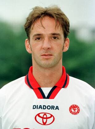 Nico Niedziella (Fortuna Köln) im Porträt Fußball 2. BL Herren Saison 1998 1999: Fortuna Köln, Präsentation, Vorstellung, Porträttermin, Kader Porträt Köln