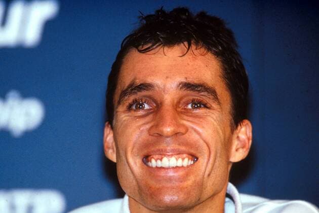 Ivan Lendl (USA) zufrieden Tennis WM Herren ATP-Weltmeisterschaft 1990, Finale, Halle, Indoor, Hallenbelag, Hallenboden, ATP-Tour Porträt Frankfurt M. Freude,