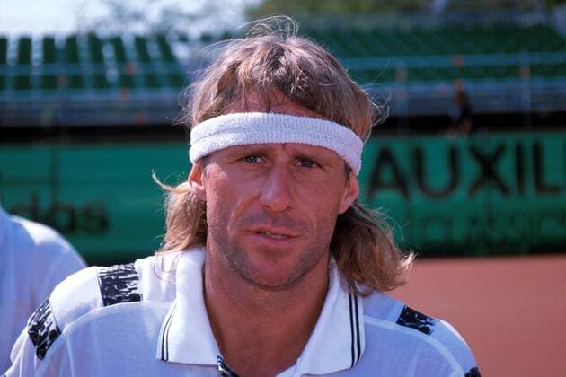 Björn Borg (Schweden) im Porträt Tennis Herren ATP-Seniortour 1992, Senior, Senioren, Seniorentour, Sand, Tour Porträt Hittfeld