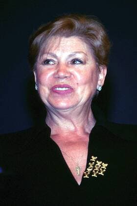 Larissa Latynina (62 Ukraine) Turnen Herren AIPS-Kongress 1999, Wahl der 25 Jahrhundertsportler, Ehrung, Auszeichnung, Sportlegenden Porträt Budapest Glück, Freude,