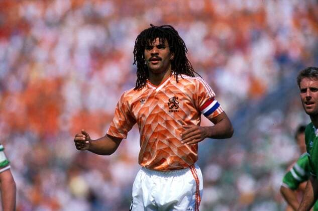 Ruud Gullit (Holland) - Kapitän Fußball EM Herren Europameisterschaft 1988, Länderspiel: Niederlande Einzelbild Parkstadion Gelsenkirchen Spannung,