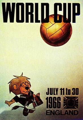 Das Emblem der Fußball WM 1966 in England Fußball WM Herren Weltmeisterschaft 1966, Einzelbild