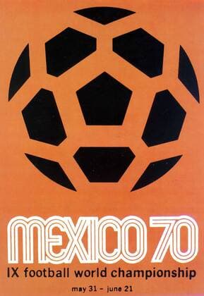 Das Emblem der Fußball WM 1970 in Mexico Fußball WM Herren Weltmeisterschaft 1970 Einzelbild