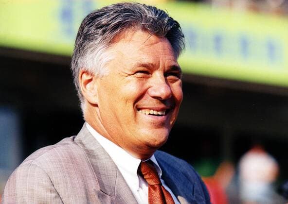 Präsident Rolf Heller (Frankfurt) Fußball 1. BL Herren Saison 1999 2000, Test, Testspiel, Eintracht Frankfurt Porträt Waldstadion Frankfurt M.