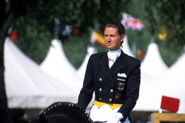 Nicole Uphoff (Deutschland) Pferdesport Damen 62.CHIO Großer Preis von Aachen 1999, Reiten, Reitsport, Dressur, Dressurreiten Einzelbild Aachen