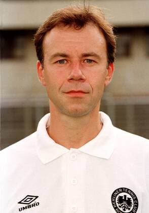 Fußball, Trainerhistorie, TeBe Berlin Trainer Robert Jaspert (TeBe-Amateure) im Porträt Fußball Herren Saison 1999 2000, Tennis Borussia Berlin Amateure, Te Be, TB, Porträttermin, Vorstellung Porträt Präsentation Berlin