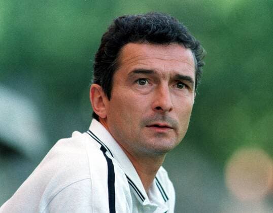 Trainer Hans-Uwe Pilz (Zwickau) Fußball Herren Regionalliga Nordost, Saison 1999 2000, FSV Zwickau Porträt Karl-Liebknecht-Stadion Potsdam-Babelsberg Spannung,