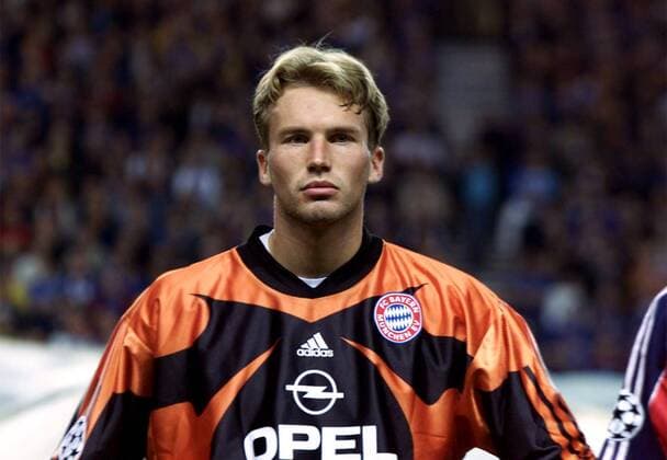 Torhüter Stefan Wessels (Bayern) Fußball EC 1 Herren Champions League 1999 2000, Glasgow - FC Bayern München Porträt Ibrox Stadium Glasgow Konzentration, Spannung,