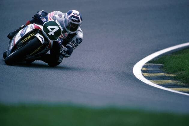 Toni Mang (Deutschland) auf seiner Maschine Motorsport WM Herren Großer Preis von Holland, GP, Weltmeisterschaft 1987, Motorradsport, Motorradrennsport, 250ccm Einzelbild TT Circuit Assen Assen