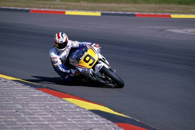 Michael Doohan (Australien) auf seiner Maschine Motorsport WM Herren Großer Preis von Deutschland, GP, Weltmeisterschaft 1990, Motorradsport, Motorradrennsport, 500ccm Einzelbild Nürburgring Nürburg
