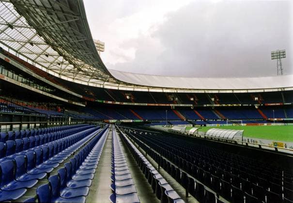 De-Kuip-Stadion von Rotterdam Fußball EM Herren Vorschau zur Europameisterschaft 2000, Fußballstadion, Spielstätte, Spielstätten, Niederlande Totale De Kuip Rotterdam