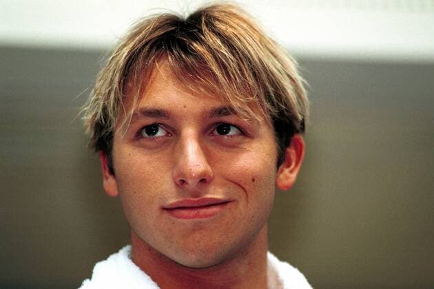 Ian Thorpe (Australien) im Porträt Schwimmen Herren Arena Weltcup 2000, Welt-Cup, Worldcup, World, WC, Schwimmsport, Kurzbahn, 25m, 25 m, Meter, Porträt Velodrom Berlin Freude,