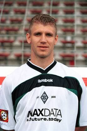 Marcelo Pletsch (Gladbach) Fußball 2. BL Herren Saison 2000 2001, Borussia Mönchengladbach, Präsentation, Vorstellung, Porträttermin Porträt Bökelbergstadion Mönchengladbach