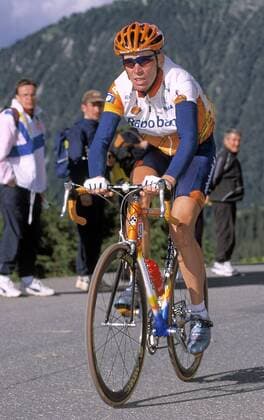 Erik Dekker (Niederlande Rabobank) am Anstieg Radsport Herren Tour de France 2000, Straßenradsport, Straßenradrennsport, Radrennsport, Radrennen, Rad, Straße Einzelbild Briancon - Courchevel