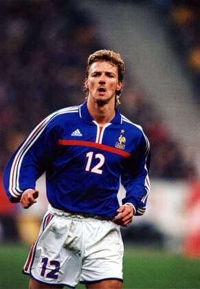Tony Vairelles (Frankreich) Fußball Länderspiel Herren Freundschaftsspiel 2000, Nationalmannschaft, Nationalteam, Nationaltrikot Einzelbild Stade de France Paris  
