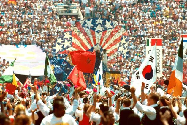 Eröffnungsfeier zur Fußball WM 1994 Fußball WM Herren Weltmeisterschaft 1994, Vdia Totale Soldier Field Chicago