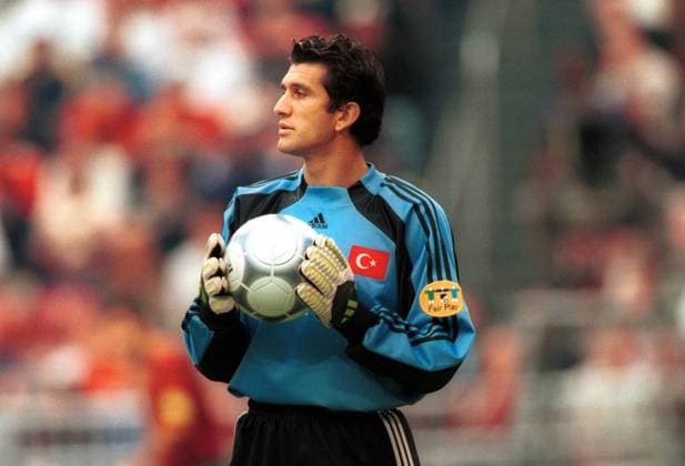 Torwart Rüstü Recber (Türkei) Fußball EM Herren Europameisterschaft 2000, Länderspiel, Viertelfinale, Nationalteam, Vneg Einzelbild Amsterdam ArenA Amsterdam
