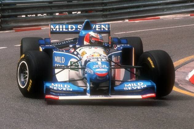 Michael Schumacher (Deutschland Benetton) in seinem Boliden Motorsport Grand Prix Herren Großer Preis von Monaco 1995, Formel 1, Weltmeisterschaft, F1, F, GP, Vdia Einzelbild Monte Carlo