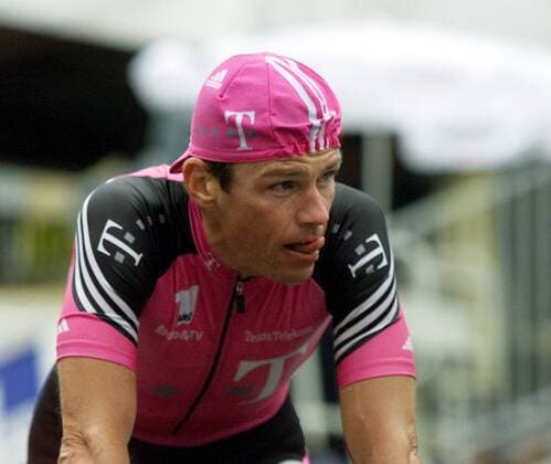 Udo Bölts (Deutschland Team Deutsche Telekom) Radsport Herren Deutschlandtour 2001, Deutschland-Tour, Deutschlandrundfahrt, Rundfahrt, Radrennen, Radrennsport Einzelbild Straßenrennen 5. Etappe: Weinheim - Heppenheim