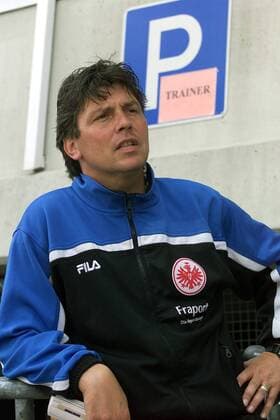 Trainer Martin Andermatt (Eintracht Frankfurt) Fußball 2. BL Herren Saisonvorbereitung 2001 2002, Sommerpause, Training Einzelbild Frankfurt M.