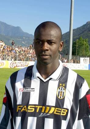 Lilian Thuram (Juve) Fußball Herren Serie A 2001 2002, 1. italienische Liga, Saisonvorbereitung, Sommerpause, Test, Testspiel Porträt
