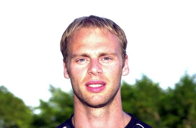 Olafur Stefansson (SCM) Handball 1. BL Herren Saison 2001 2002, SC Magdeburg, Vorstellung, Präsentation, Pressetermin, Porträttermin, Vdig Porträt Magdeburg