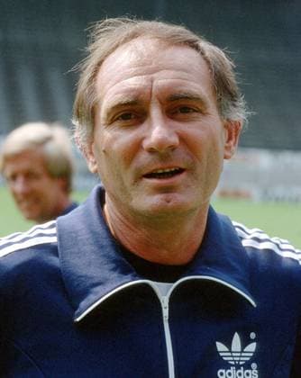Trainer Branco Zebec (Borussia Dortmund) Fußball 1. BL Herren Saison 1981 1982, Vorstellung, Präsentation, Porträttermin, Pressetermin, BVB Porträt Westfalenstadion Dortmund
