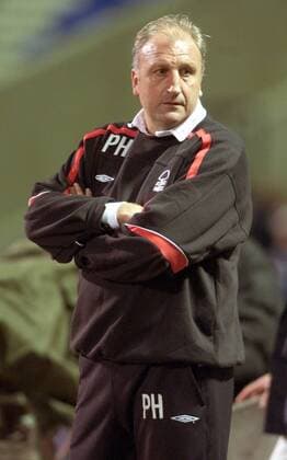 Teammanager Paul Hart (Nottingham) Fußball Herren League Cup 2001 2002, Ligapokal, Pokal, Pokalspiel, English First Division, 2. Englische Liga Einzelbild Reebok Stadium Bolton