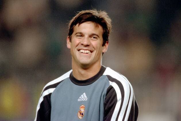 Santiago Hernan Solari (Real Madrid) Fußball EC 1 Herren Champions League 2001 2002, Prag - Real Madrid (Spanien) 2:3 Porträt Stadion Letna Prag Freude,