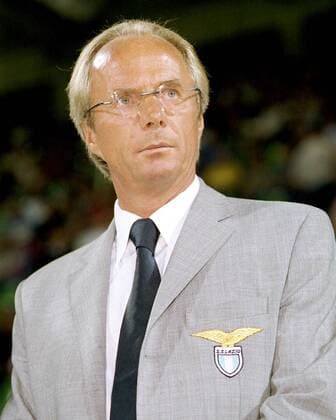 Fußball, Trainerhistorie Lazio Rom von 1997 bis heute Trainer Sven-Göran Eriksson (Lazio) Fußball EC 1 Herren Champions League 1999 2000, Leverkusen - Lazio Rom (Italien) 1:1 Porträt BayArena Leverkusen Konzentration,