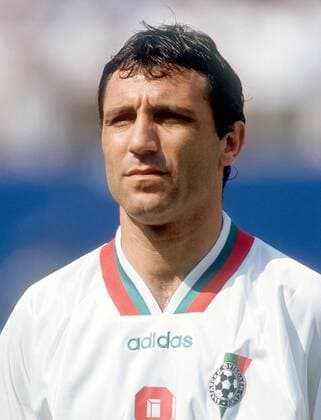 Hristo Stoichkov (Bulgarien) Fußball WM Herren Weltmeisterschaft 1994, Halbfinale, Nationalmannschaft, Nationalteam, Nationaltrikot Porträt Giants Stadium New York New Jersey