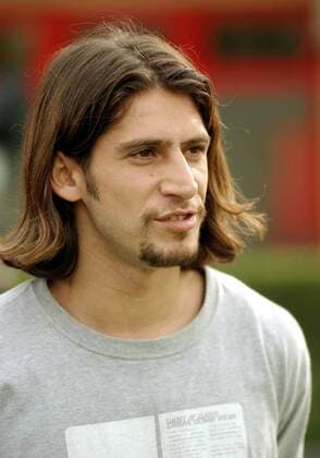 Ümit Davala (Milan) Fußball Herren Serie A 2001 2002, 1. Italienische Liga, AC Mailand Porträt Mailand