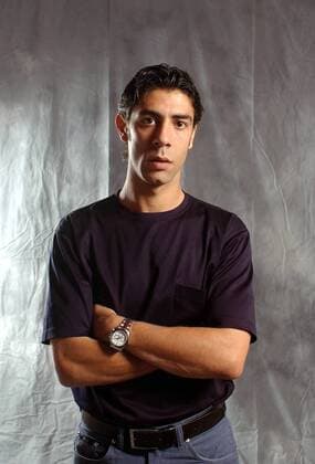 Manuel Rui Costa (Milan) Fußball Herren Serie A 2001 2002, 1. Italienische Liga, AC Mailand, Studio, Fotostudio, Studioshooting, Einzelbild