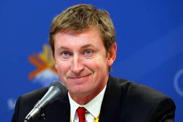 Teammanager Wayne Gretzky (Kanada) - Pressekonferenz Eishockey OS Winter Herren Olympische Winterspiele 2002, Olympia, Olympiade, Spiele Porträt Salt Lake City Utah