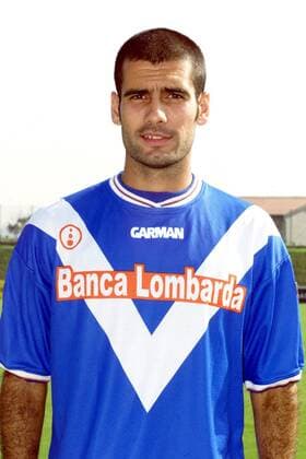 Josep Guardiola (Brescia) Fußball Herren Serie A Saison 2001 2002, 1. Italienische Liga, Brescia Calcio Porträt Brescia