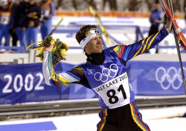 Ole-Einar Björndalen (Norwegen) - Doppelolympiasieger Biathlon OS Winter Herren Olympische Winterspiele 2002, Olympia, Olympiade, Spiele, Ski nordisch, Vdig, Einzelbild Soldier Hollow Salt Lake City Utah