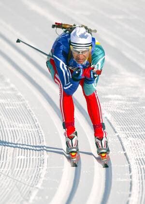Ole-Einar Björndalen (Norwegen) Biathlon OS Winter Herren Olympische Winterspiele 2002, Olympia, Olympiade, Spiele, Ski Nordisch, Nordischer Skisport, Einzelbild Soldier Hollow Salt Lake City Utah