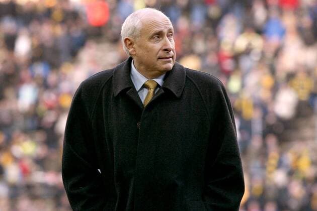 Präsident Dieter Krein (Cottbus) Fußball 1. BL Herren Saison 2001 2002, Dortmund - FC Energie Cottbus 3:0, Vdig Einzelbild Westfalenstadion Dortmund