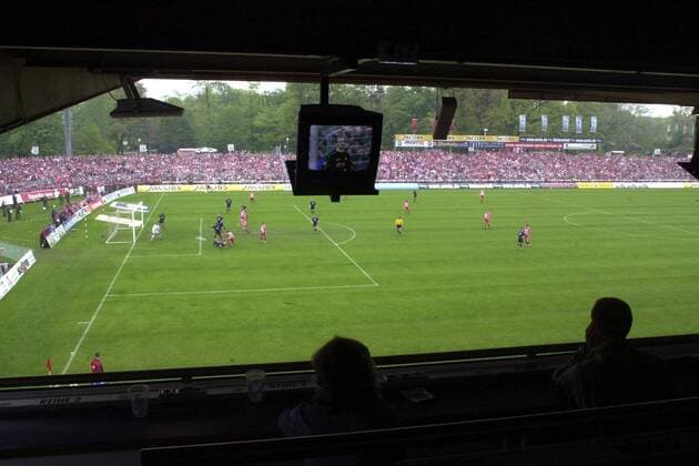 Stadion der Freundschaft - Innenansicht Fußball 1. BL Herren Saison 2001 2002, FC Energie Cottbus, Vdig Totale Stadion der Freundschaft Cottbus