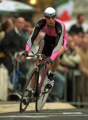 Danilo Hondo (Deutschland Team Telekom) Radsport Herren 85. Giro d Italia 2002, Prolog, Radrennsport, Straßenradsport, Straßenradrennsport, Radrennen, Vneg Einzelbild Zeitfahren Groningen Dynamik,