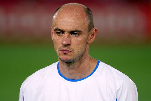 Viktor Onopko (Rußland) Fußball WM Herren Weltmeisterschaft 2002, Länderspiel, Gruppenspiel, Gruppe H, Nationalmannschaft, Nationalteam Porträt International Stadium Yokohama