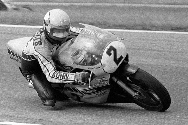 Kenny Roberts (USA) auf seiner Yamaha Motorsport WM Herren Weltmeisterschaft 1978, Motorrad, Motorradrennen, Motorradrennsport, Motorradsport, Vsw Einzelbild Hockenheimring, Vneg Hockenheim