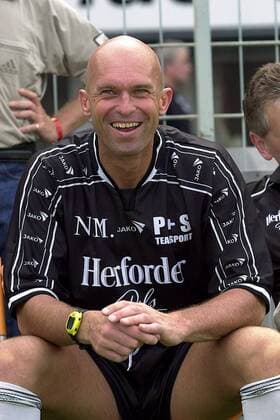 Trainer Neale Marmon (Münster) Fußball Herren Regionalliga Nord 2002 2003, 3. Liga, Essen - Preußen Münster 1:0, Vdig Einzelbild Georg-Melches-Stadion Essen Freude