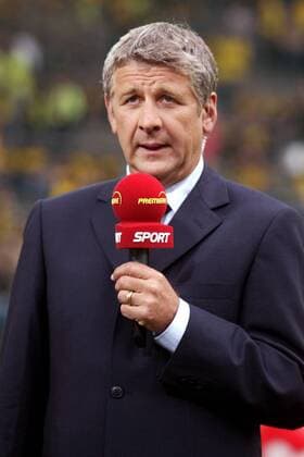 Premiere-Kommentator Marcel Reif (Deutschland) Fußball 1. BL Herren Saison 2002 2003, Einzelbild Westfalenstadion Dortmund